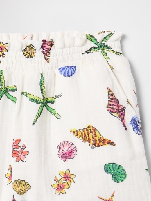 baby- und kleinkind-shorts aus knitterfreiem gaze zum Überziehen