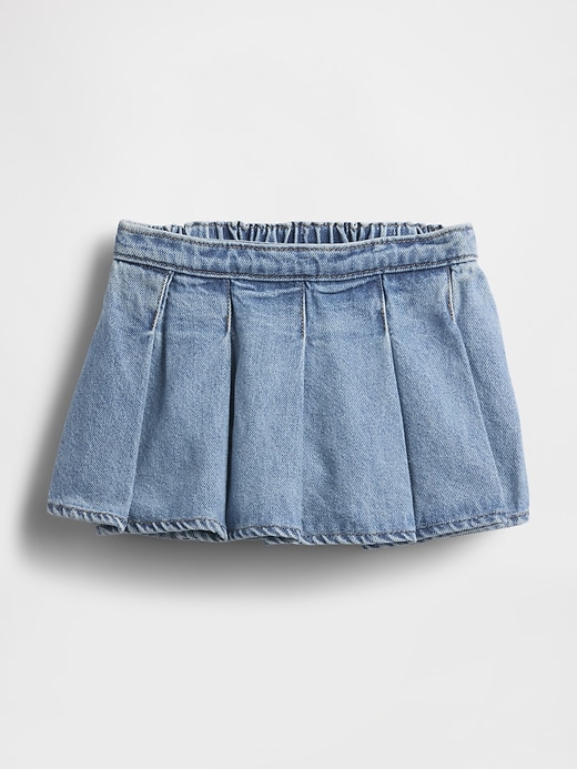 baby- und kleinkind-jeansrock mit falten