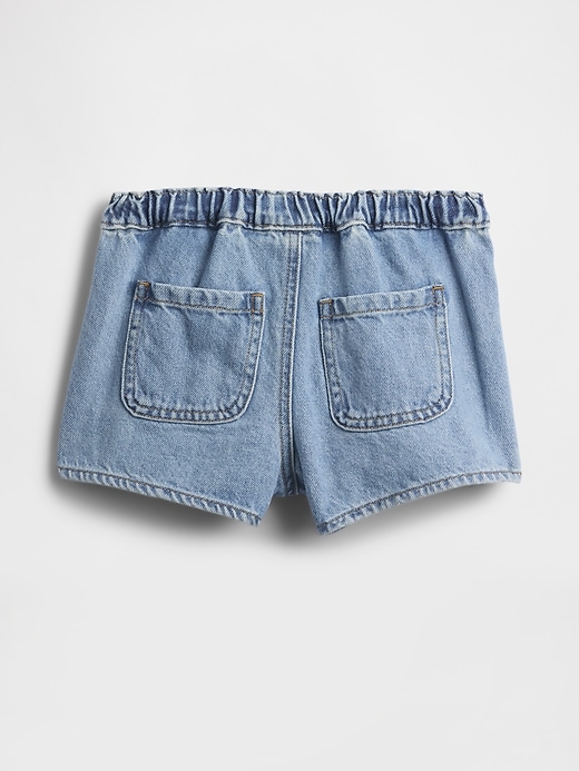 baby- und kleinkind-jeansrock mit falten