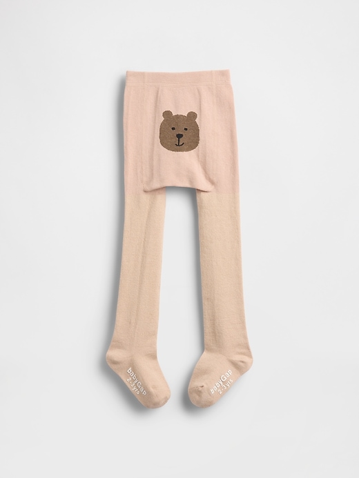 glitzerbär-strumpfhose für babys und kleinkinder
