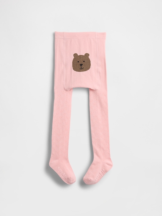 baby- und kleinkind-strumpfhose mit bärenmotiv