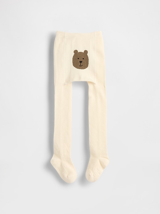 baby- und kleinkind-strumpfhose mit bärenmotiv