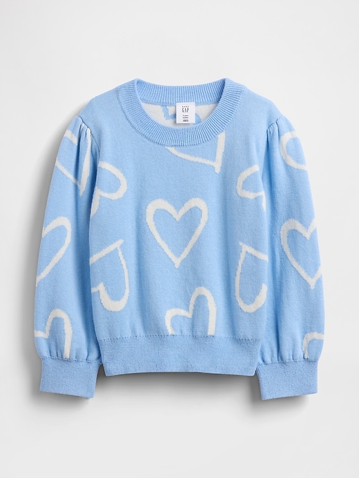 baby- und kleinkind-pullover mit rundhalsausschnitt