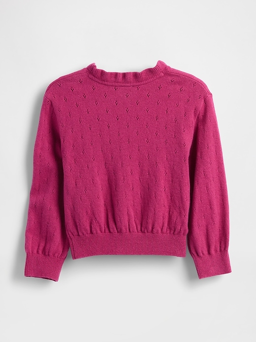 baby- und kleinkinderpullover aus weichem pointelle-material