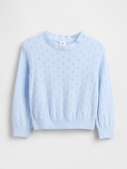 baby- und kleinkinderpullover aus weichem pointelle-material