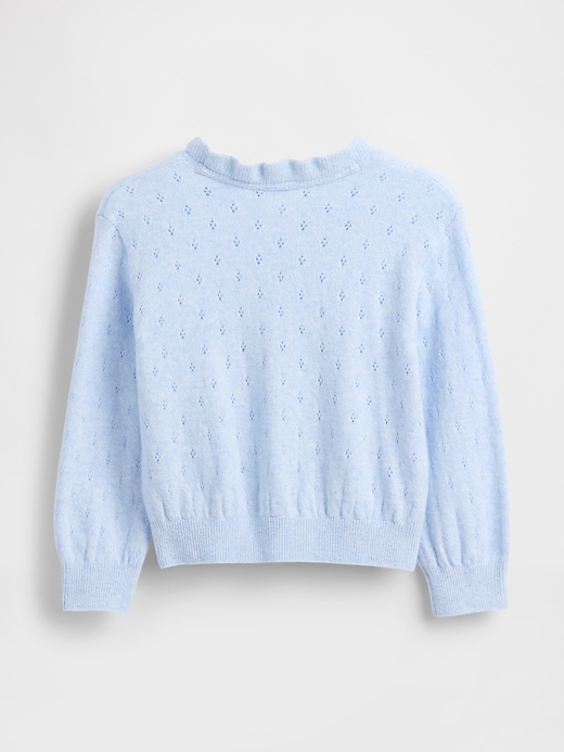 baby- und kleinkinderpullover aus weichem pointelle-material