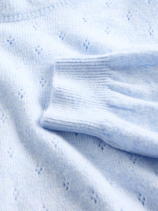 baby- und kleinkinderpullover aus weichem pointelle-material