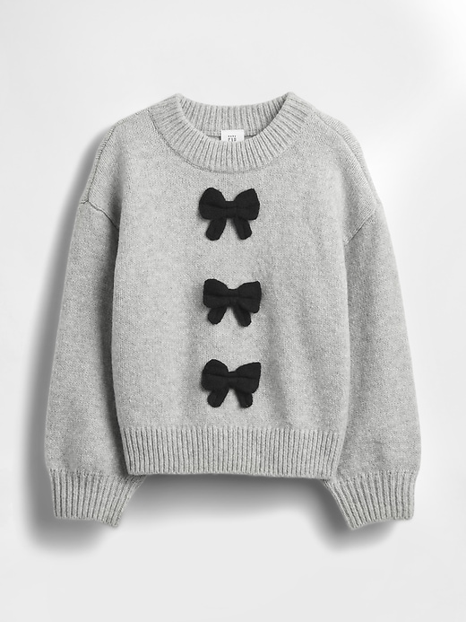 baby- und kleinkinderpullover aus weichem cashsoft mit schleife