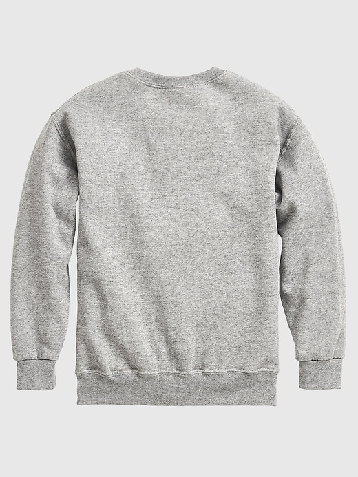 kleinkind-fleece-sweatshirt mit wicked for good logo und rundhalsausschnitt