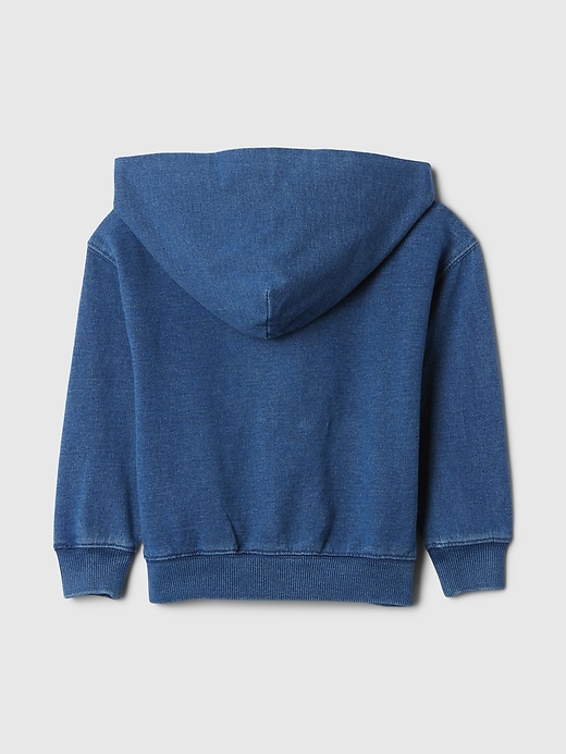 baby- und kleinkind-hoodie im vintage-stil mit weichem lässigem reißverschluss