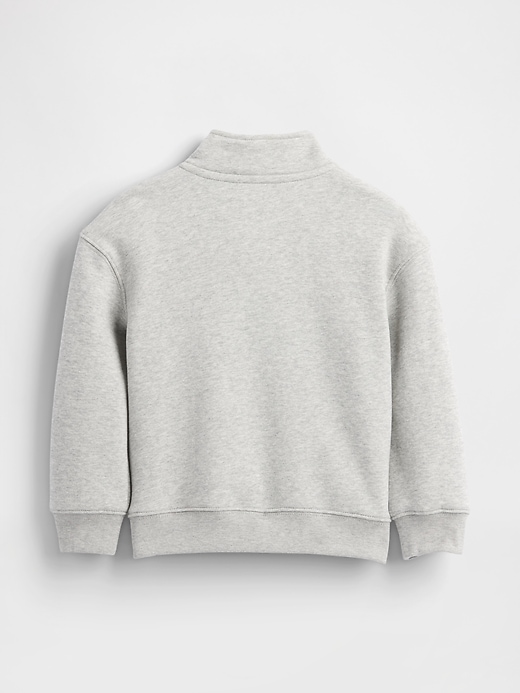 baby- und kleinkinder-vintage-pullover mit weichem viertelreißverschluss