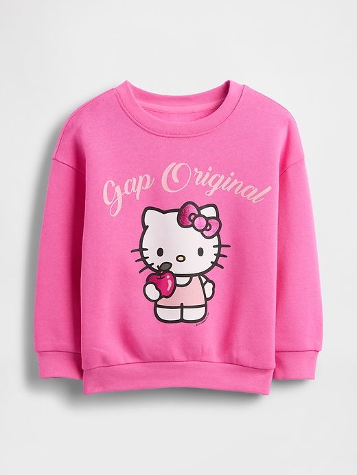 baby- und kleinkind-sweatshirt im vintage-stil mit hello-kitty-motiv