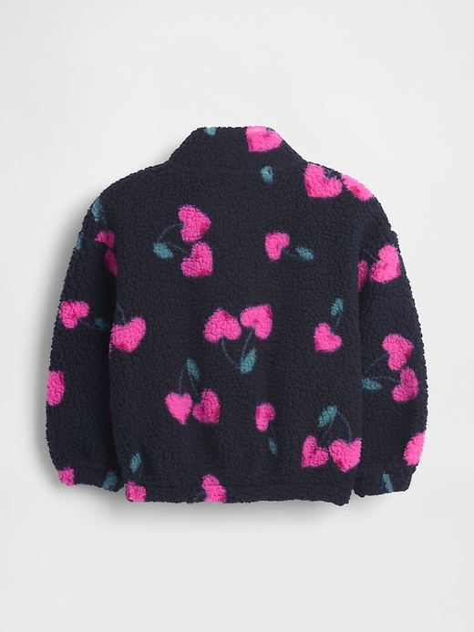 sherpa-jacke mit reißverschluss für babys und kleinkinder