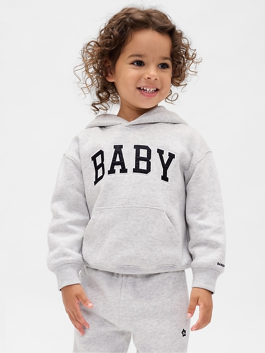 gap × sandy liang baby- und kleinkind-hoodie im vintagesoft-stil mit logo