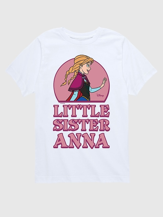 kleinkind-t-shirt mit frozen-motiv kleine schwester anna kurzarm kurzarm grafik