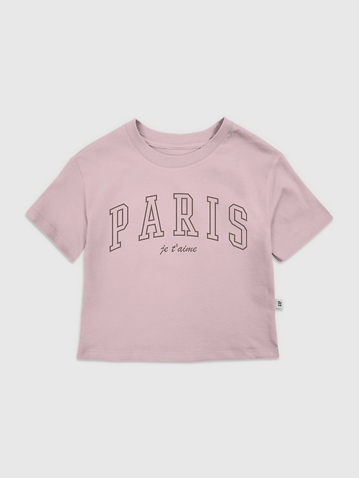 paris collegiate grafik-t-shirt für kleinkinder