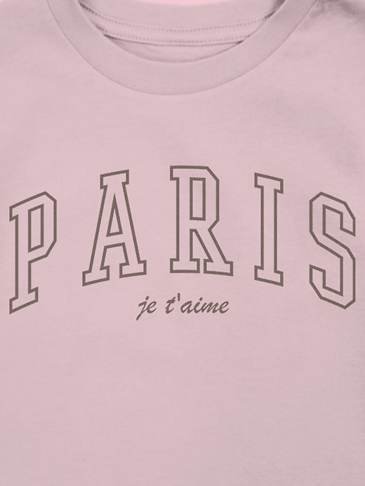 paris collegiate grafik-t-shirt für kleinkinder