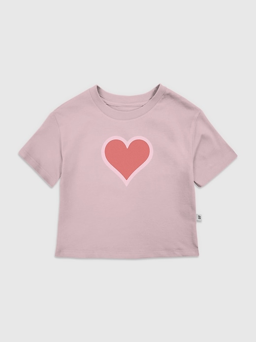 kleinkind-t-shirt mit herzmotiv