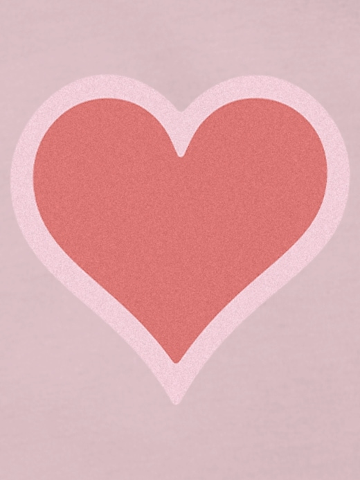 kleinkind-t-shirt mit herzmotiv