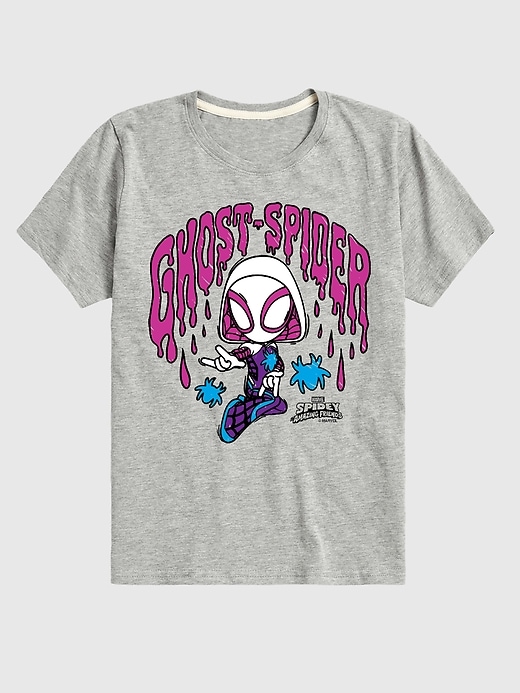 marvel scribble ghost spider kurzarm-t-shirt für kleinkinder