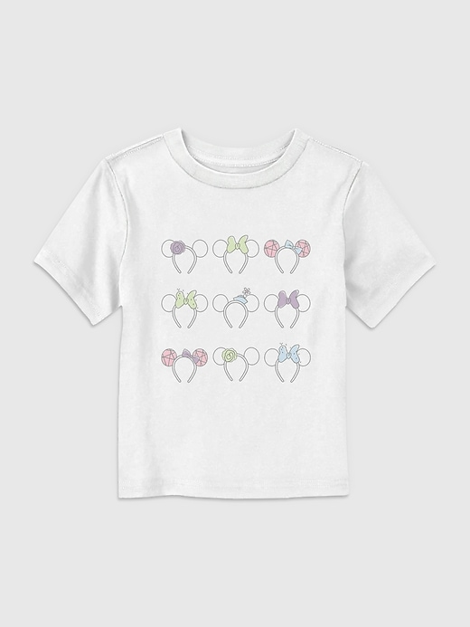 t-shirt mit minnie-maus-ohren-motiv für kleinkinder