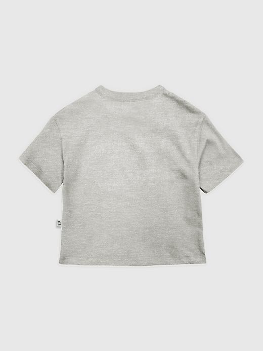 kleinkind-t-shirt mit fußball-schleifen-grafik