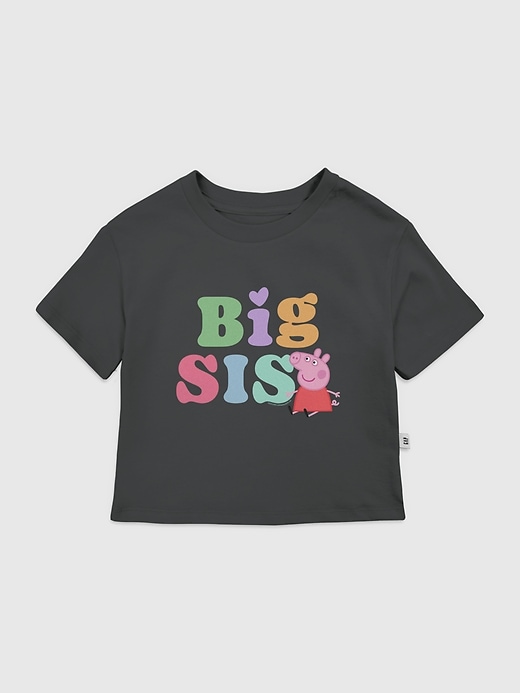 kleinkind-t-shirt mit peppa pig-motiv und großer schwester