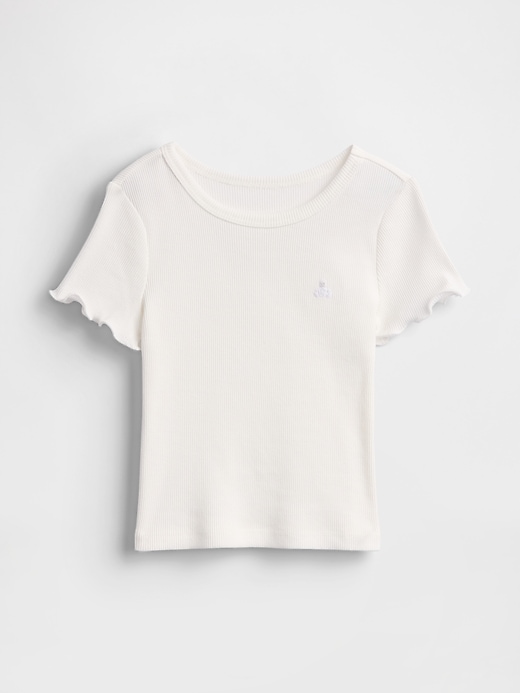 baby- und kleinkind-rippstrick-t-shirt zum kombinieren