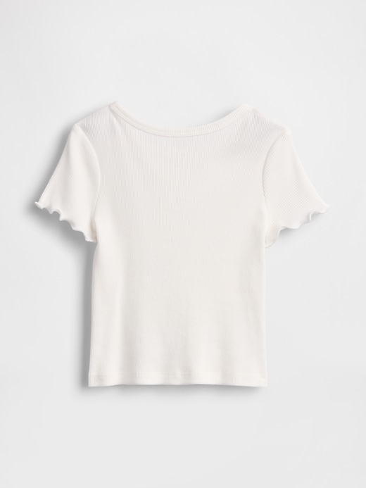 baby- und kleinkind-rippstrick-t-shirt zum kombinieren