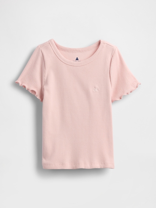 baby- und kleinkind-rippstrick-t-shirt zum kombinieren