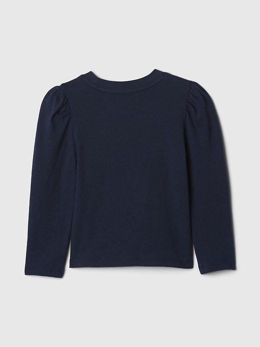 baby- und kleinkind-t-shirt mit puffärmeln zum kombinieren