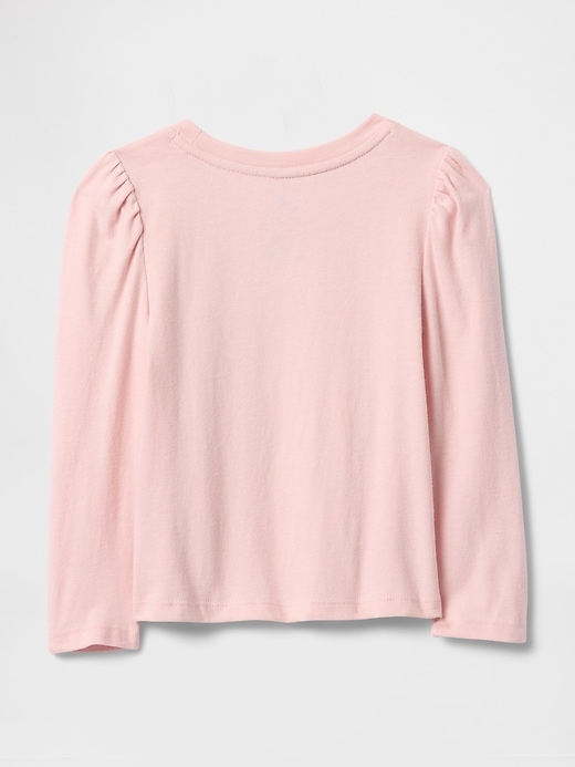baby- und kleinkind-t-shirt mit puffärmeln zum kombinieren