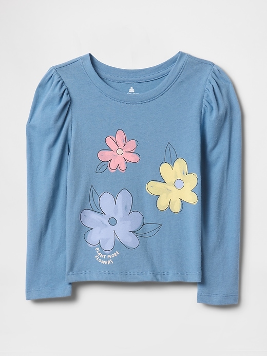 baby- und kleinkind-t-shirt mit puffärmeln zum kombinieren