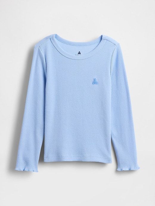 baby- und kleinkind-rippstrick-t-shirt zum kombinieren