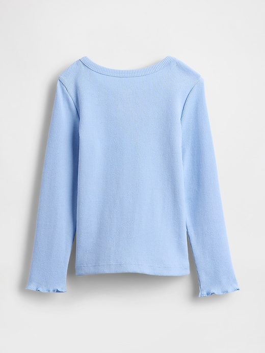 baby- und kleinkind-rippstrick-t-shirt zum kombinieren