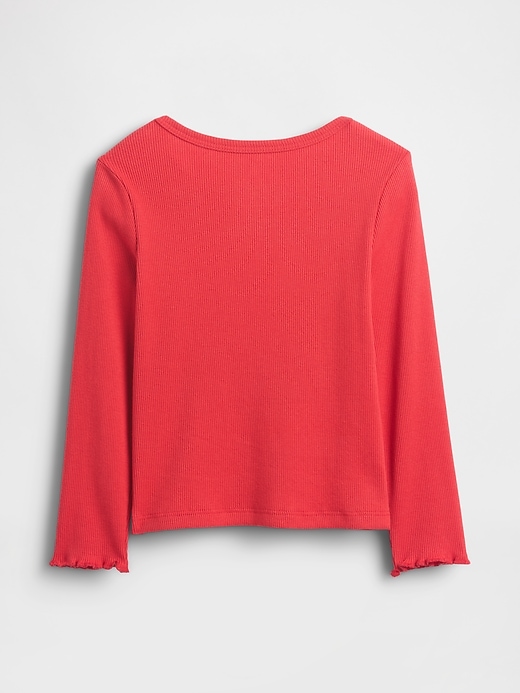 baby- und kleinkind-rippstrick-t-shirt zum kombinieren