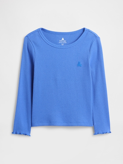 baby- und kleinkind-rippstrick-t-shirt zum kombinieren