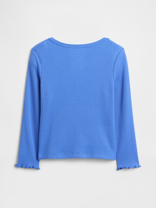 baby- und kleinkind-rippstrick-t-shirt zum kombinieren