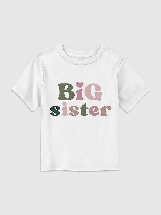 kleinkind-t-shirt mit grafik für die große schwester