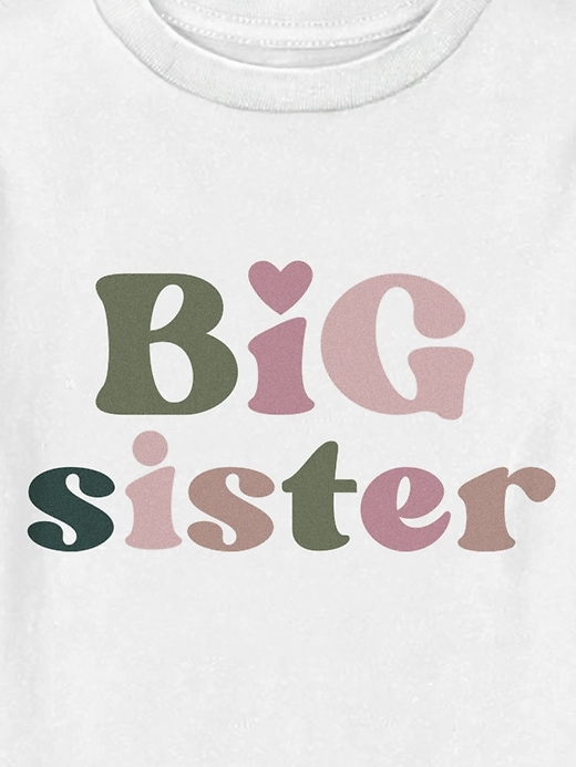 kleinkind-t-shirt mit grafik für die große schwester