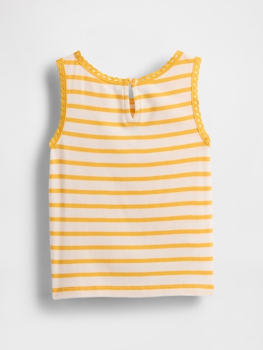 baby- und kleinkind-tanktop mit rippenmuster
