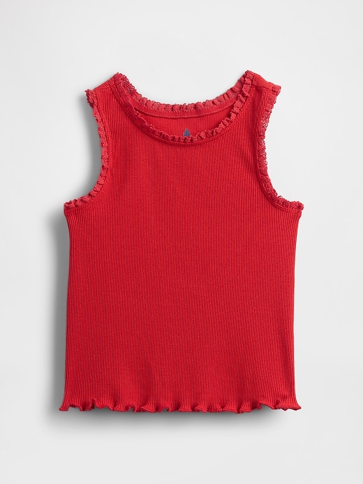 baby- und kleinkind-tanktop zum kombinieren mit rippstrick