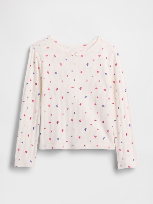 baby- und kleinkind-pointelle-t-shirt