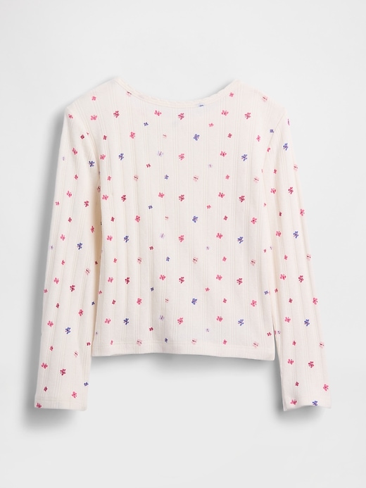 baby- und kleinkind-pointelle-t-shirt