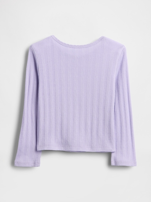 baby- und kleinkind-pointelle-t-shirt