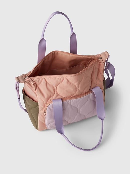 gesteppte wochenendtasche für kinder