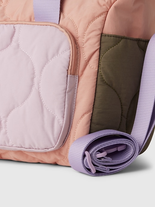 gesteppte wochenendtasche für kinder