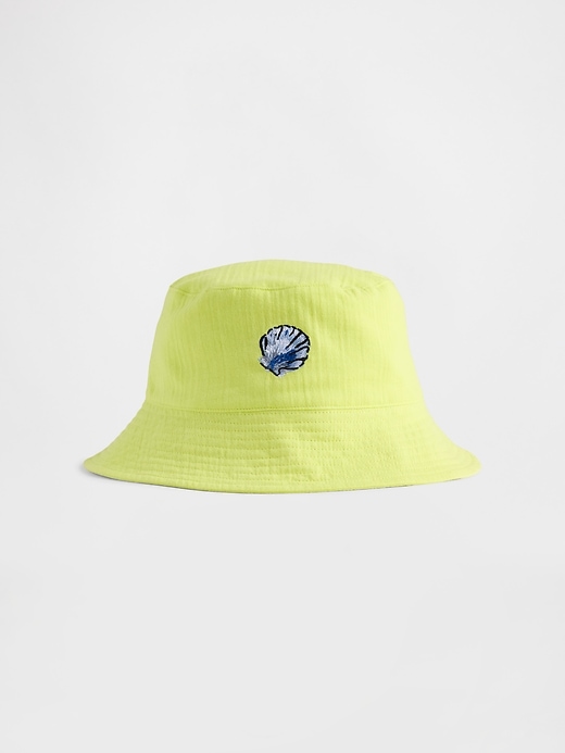 kinder-bucket-hat aus bio-baumwollgaze