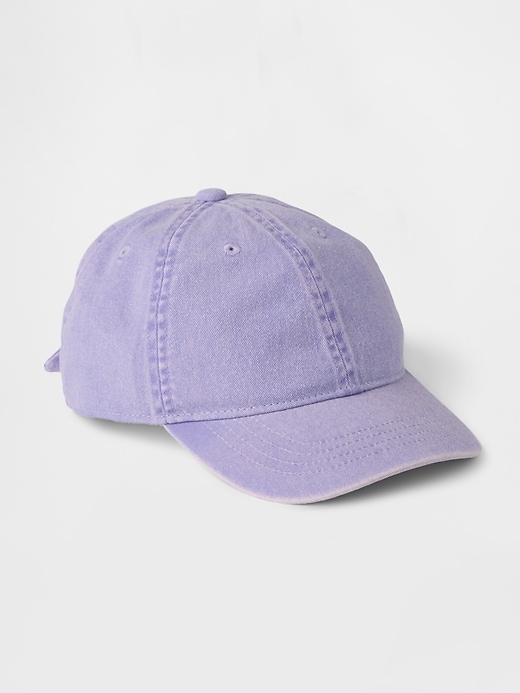 baseballkappe aus denim mit schleife für kinder