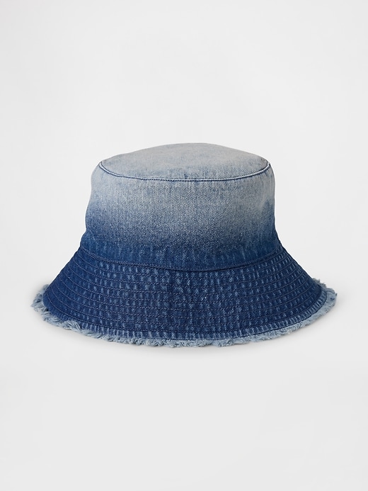 kinder-denim-bucket-hat im ombré-stil